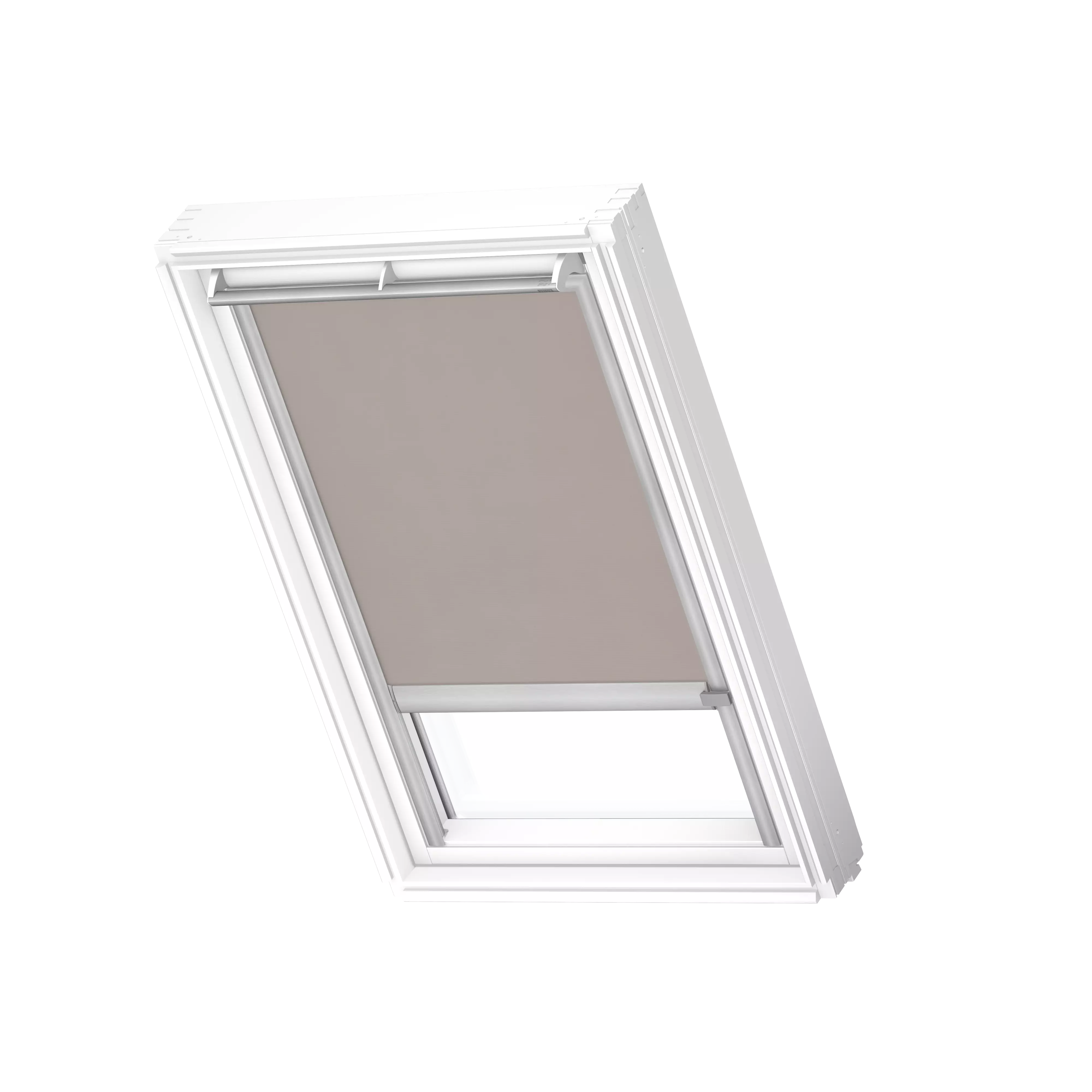VELUX Sichtschutz-Rollo elektro Hell-Taupe, alu Schiene, Premium RML FK06 4169K
