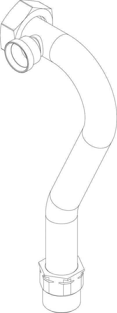 BOSCH Ersatzteil TTNR: 87186460480 Rohr rueckfuehrleitung Zuheizer