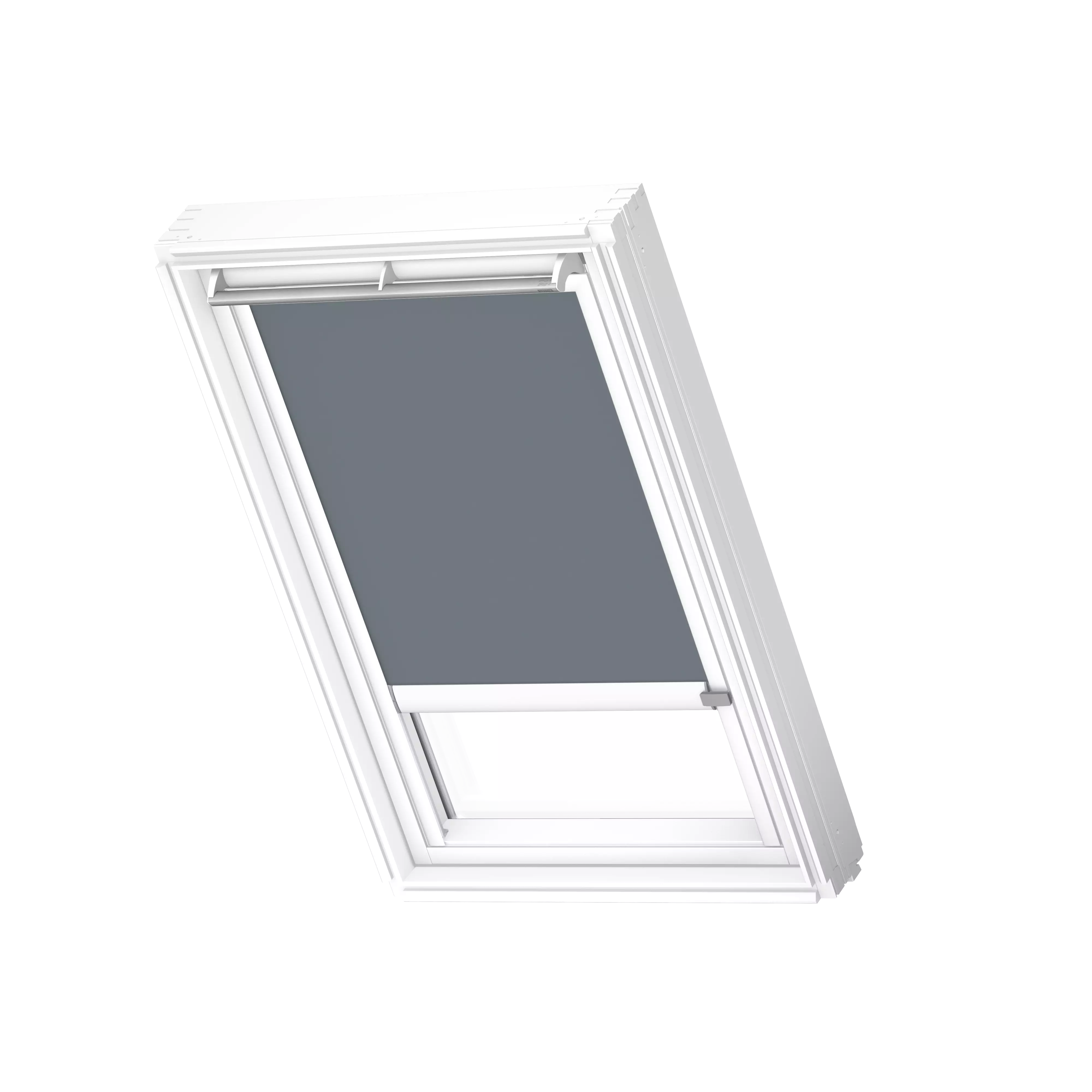 VELUX Verdunkelungs-Rollo elektro Blaugrau, weisse Schiene, Premium DML MK08 4581KWL VELUX Verdunkelungs-Rollo elektro Blaugrau, weisse Schiene, Premium DML MK08 4581KWL