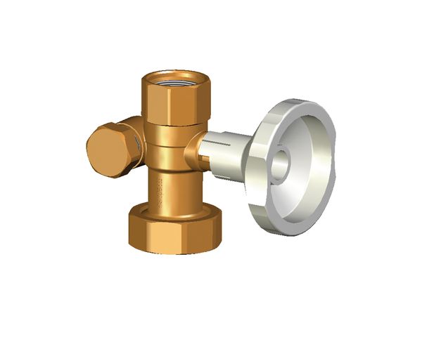 Flamco Dreiwegekugelhahn 1" IG, Abgang links 3/4", fuer RL UK/MK ME-61887.46 Flamco Dreiwegekugelhahn 1" IG, Abgang links 3/4", fuer RL UK/MK ME-61887.46