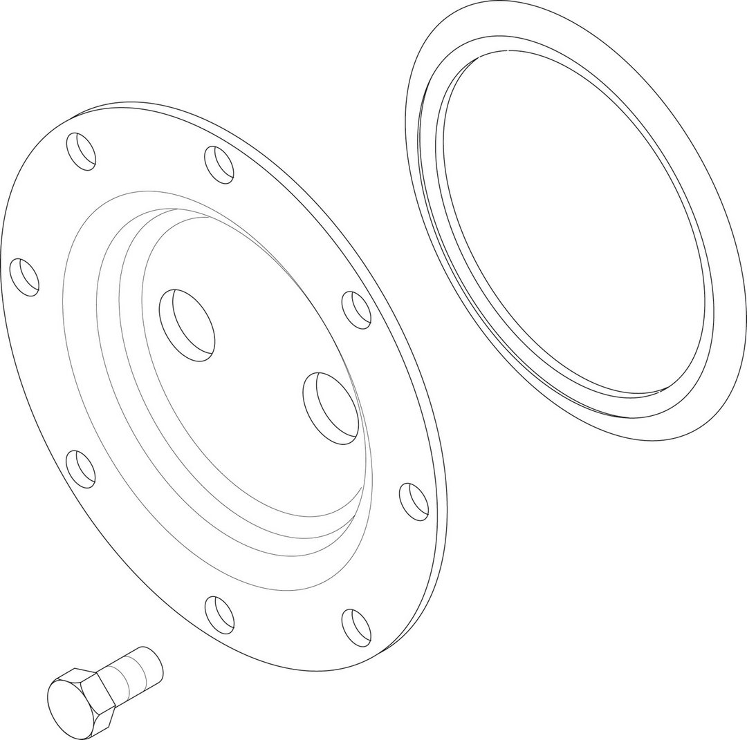 BOSCH Ersatzteil TTNR: 87185422590 Handlochdeckel DN120-2x24 Thermog. everp